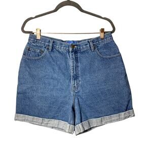 Vintage B.E. Blues Women's Jean Shorts High Waisted Mom Sz 15/16 Y2K